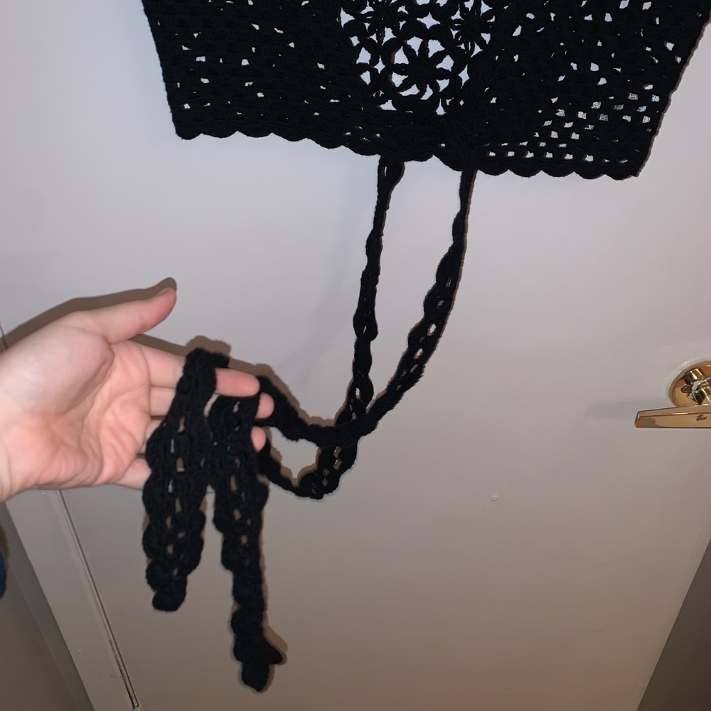 ⭐️HOST PICK⭐️ [L]👙NWOT - F21 crochet knit swim cover up - Picture 3 of 6